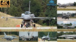 Lockheed Martin F-16 Polish Air Force and USAF at Łask Air Base EPLK
