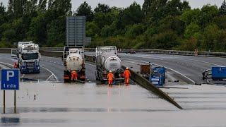 More than 180 flood warnings and alerts are in place across England this morning  SWNS