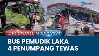 Tabrakan Maut Bus Pemudik Vs Truk Hino di Pasangkayu Sulbar Empat Penumpang Tewas Lima Luka Berat