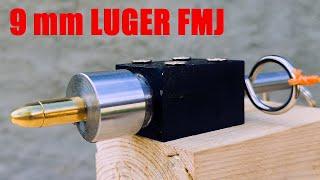 Exploding OUTSIDE a Gun BARREL.  9mm Luger FMJ.