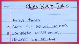 30 Rules of Class room  Classroom rules   Discipline in the Class  School rules Basic Classrules