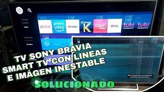 como reparar pantalla sony con líneas y rayas