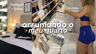 ARRUMANDO MEU QUARTO  organização faxina compras...