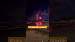 kuta beach at night #shorts #bali #indonesia
