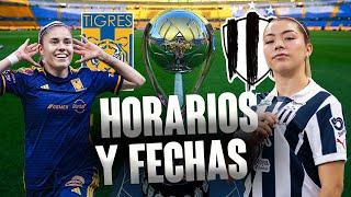 Horarios canales  y fechas DONDE VER Tigres Femenil vs Rayadas  Campeón de Campeonas