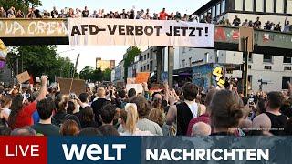 ESSEN IN AUFRUHR Polizei erwartet Großeinsatz -  100 000 Demonstranten zum AfD-Parteitag  Stream