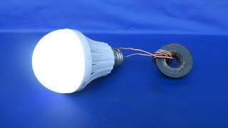 Free energy generator with light bulbs very easy - free energy 100%