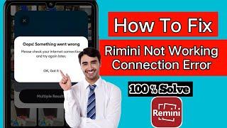 Remini Not working 2024 How To fix remini not working  rimini network problem  remini net error