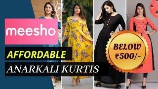 Affordable Meesho Anarkali Kurti Designs and Collections  Below 500  Blossom Trends