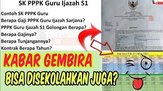 REAL Contoh SK PPPK Guru Golongan PPPK Lulusan S1 Masa Kerja Golongan PPPK & Gaji PPPK untuk S1