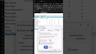 Excel Pivot Tablo #shorts