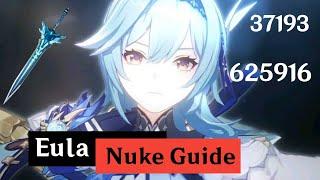 C0 F2P Eula Nuke Guide  Steps to nuke  Nuke Showcase  Genshin impact