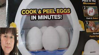 #cook#hardboiled#eggs . EGG POD in MICROWAVE.