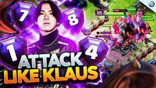 KLAUS finished RANK 1 with EASIEST + STRONGEST Strategy at TH16  Best Legend Attacks