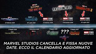 MARVEL STUDIOS CANCELLA E FISSA NUOVE DATE ECCO IL CALENDARIO AGGIORNATO E POSSIBILI FILM