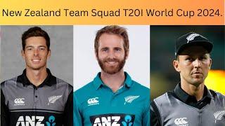 New Zealand Team Squad ICC Cricket T20I World Cup 2024.