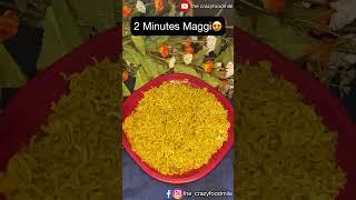 2 Minutes Maggi  How to make plain maggi?  Easy and Tasty  the crazyfoodmile  #shorts  #beta