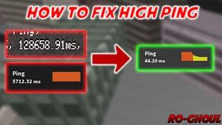 How to fix your high ping in Ro-Ghoul bug  Ro Ghoul Bug Showcase  Ro-Ghoul ALPHA  ROBLOX