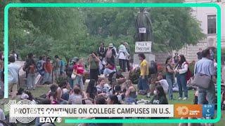 Protests continue on college campuses in U.S.