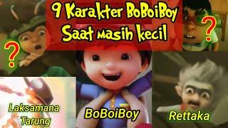 9 Karakter BoBoiBoy Saat Masih Kecil