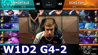 Echo Fox vs Immortals Game 2  S7 NA LCS Spring 2017 Week 1 Day 2  FOX vs IMT G2 W1D2