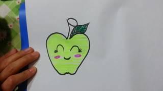 Kolay elma çizimi 