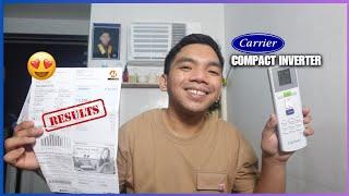 CARRIER Compact Inverter 1HP Electricity Bill Result  & Quick Review