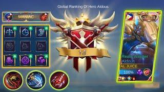NEW ALDOUS TOP GLOBAL BEST BUILD AND EMBLEM  ALDOUS TUTORIAL GUIDES TIPS AND TRICKS  MLBB