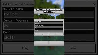 How To Join DonutSMP on Bedrock windows and mobile