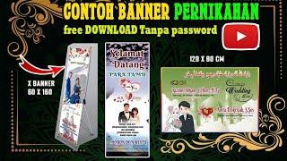 BANNER PERNIKAHAN KEREN KEKINIAN  FREE DOWNLOAD TANPA PASSWORD