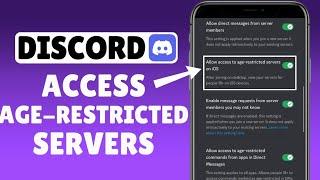 How To Access Age Restricted Channel On Discord on iOS  Easy Steps 2024