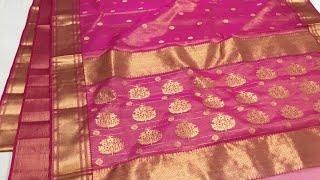 Handloom chanderi silk sarees  chanderi sarees new collection 2021  latest saree  chanderiloom