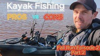 PROS vs CONS of Kayak Fishing Fall Run Striper Fishing