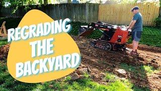 Regrading The Backyard  Smoothing Things Out Before Top Soil and Sand