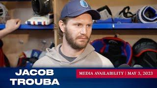 New York Rangers Jacob Trouba Media Availability  May 3 2023