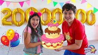 Maria Clara e JP comemoram os 20 milhões de inscritos Maria Clara celebrates 20 million subscribers