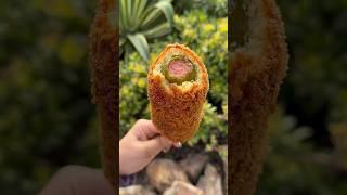 HUGE corn dogs from Blue Ribbon in Downtown Disney Anaheim
