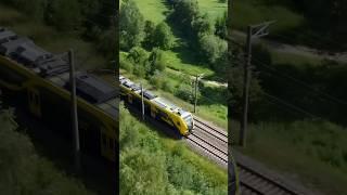 Chasing Škoda 16Ev train with a DRONE 