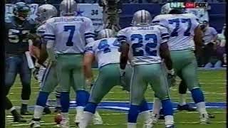 Emmitt Smith becomes the All time leading rusher Vs. Seattle 2002