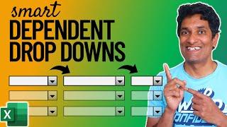 Awesome Trick to Get Dependent Drop Downs in Excel works for multiple rows too