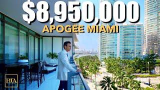 Miami Luxury Condo Tour  $8.95 MILLION  Apogee Miami  Peter J Ancona