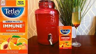 Tetley Super Fruit Tea Immune Peach & Orange Wine Recipe  Fruity Tea Wine Recipe