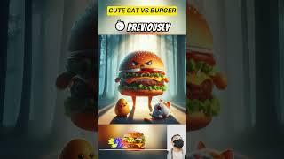 cute cat vs burger #cats #funnycats #poorcat #rekomendasi