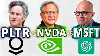 The BEST AI Stock Today?  Palantir vs Nvidia vs Microsoft