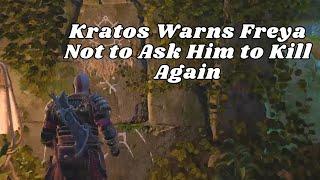 Kratos Warns Freya Not to Ask Him to Kill Again - God of War Ragnarok