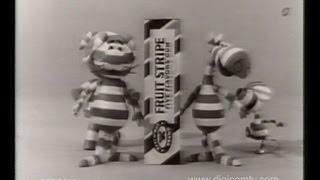 Beech Nut Fruit Stripe Gum - Vintage TV Commercial