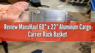 Review MaxxHaul 60 x 22 Aluminum Cargo Carrier Rack Basket for Luggage for SUV Truck Car Van - 500