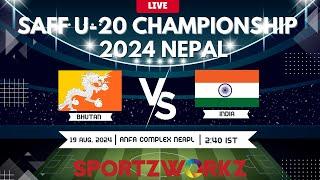 BHUTAN VS INDIA  SAFF U-20 Men’s Championship 2024 NEPAL