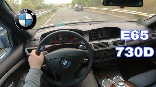 BMW E65  730d 218 HP  2004  POV TEST DRIVE