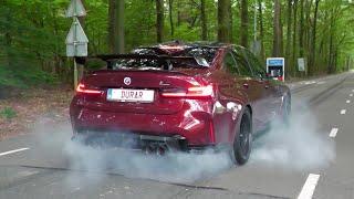 Sportcars Accelerating - BURNOUTS  750HP M4 G82 C63s E30 Turbo M5 F10 RS3